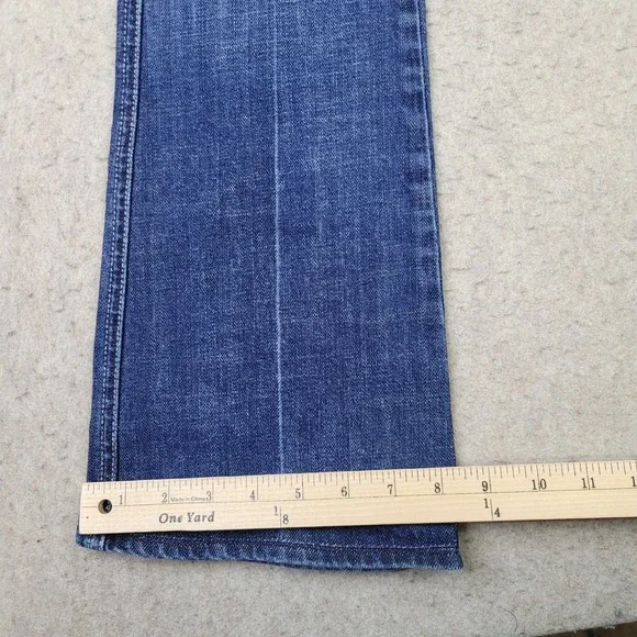 7 For All Mankind "A" Pocket Jeans Womens 26 Blue Dark Wash Bootcut Made in USA - Picture 11 of 12